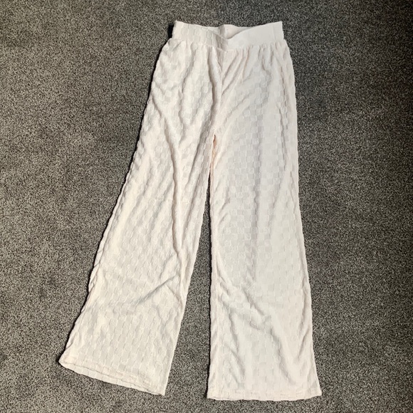 Pants - tan checkered pants